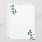 Niedlich Panda Aquarellgrün 1. Geburtstag Einladung (Rückseite)