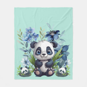 Niedlich Panda Baby Fleecedecke