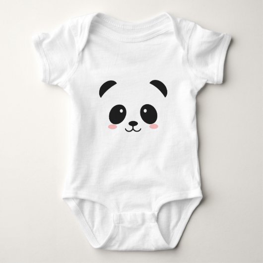 Niedlich Panda Baby Strampler (Vorderseite)
