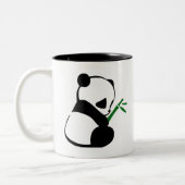 Niedlich Panda Bambus Zweifarbige Tasse (Links)