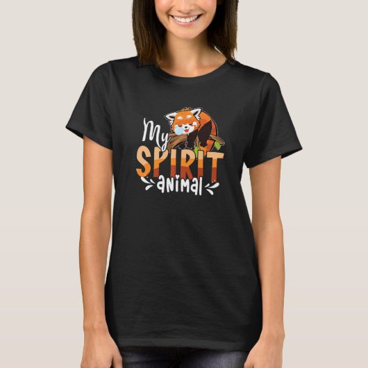 Niedlich Panda Bear Animal Red Panda T-Shirt (Vorderseite)