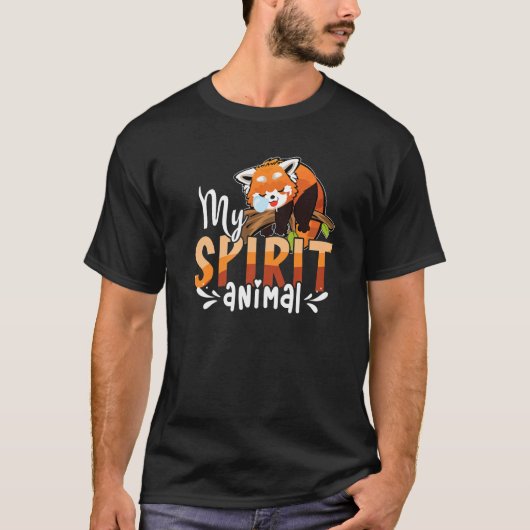Niedlich Panda Bear Animal Red Panda T-Shirt (Vorderseite)