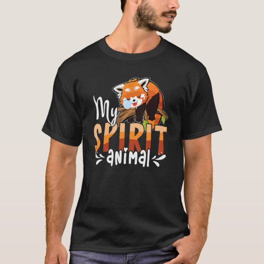 Niedlich Panda Bear Animal Red Panda T-Shirt (Vorderseite)