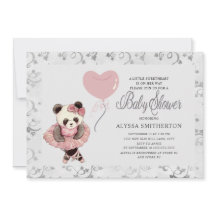 Niedlich Panda Bear Ballerina Baby Girl Dusche