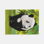 Niedlich Panda Bear Cub Kawaii Tiergeschenk Fleecedecke (Vorderseite (Horizontal))