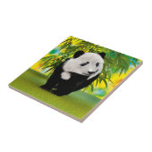 Niedlich Panda Bear Cub Kawaii Tiergeschenk Fliese (Seite)