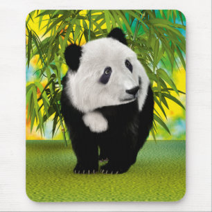 Niedlich Panda Bear Cub Kawaii Tiergeschenk Mousepad