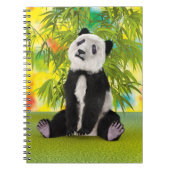 Niedlich Panda Bear Cub Kawaii Tiergeschenk Notizblock (Vorderseite)