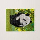 Niedlich Panda Bear Cub Kawaii Tiergeschenk Puzzle (Horizontal)