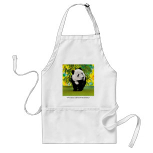 Niedlich Panda Bear Cub Kawaii Tiergeschenk Schürze