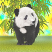 Niedlich Panda Bear Kawaii Animal Lover Perfektes Aufkleber (Vorderseite)