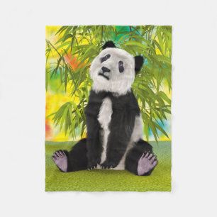 Niedlich Panda Bear Kawaii Animal Lover Perfektes Fleecedecke