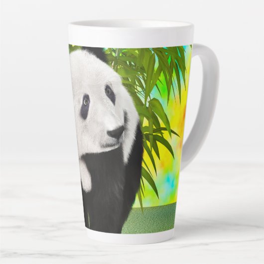 Niedlich Panda Bear Kawaii Animal Lover Perfektes Milchtasse (Rechte Ecke)