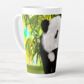 Niedlich Panda Bear Kawaii Animal Lover Perfektes Milchtasse (Linke Ecke)