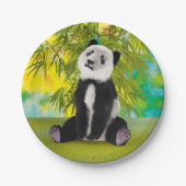 Niedlich Panda Bear Kawaii Animal Lover Perfektes  Pappteller (Vorderseite)