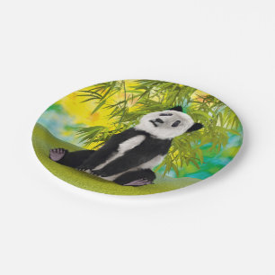 Niedlich Panda Bear Kawaii Animal Lover Perfektes  Pappteller