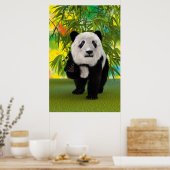Niedlich Panda Bear Kawaii Animal Lover Perfektes Poster (Küche)