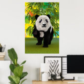 Niedlich Panda Bear Kawaii Animal Lover Perfektes Poster (Heimbüro)