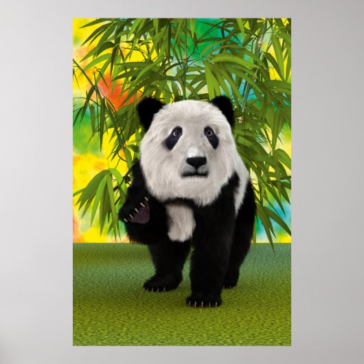 Niedlich Panda Bear Kawaii Animal Lover Perfektes Poster (Vorne)