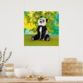 Niedlich Panda Bear Kawaii Animal Lover Perfektes  Poster (Küche)