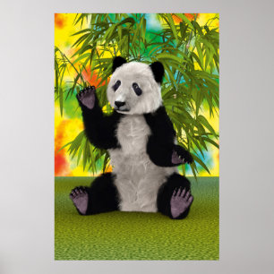 Niedlich Panda Bear Kawaii Animal Lover Perfektes Poster