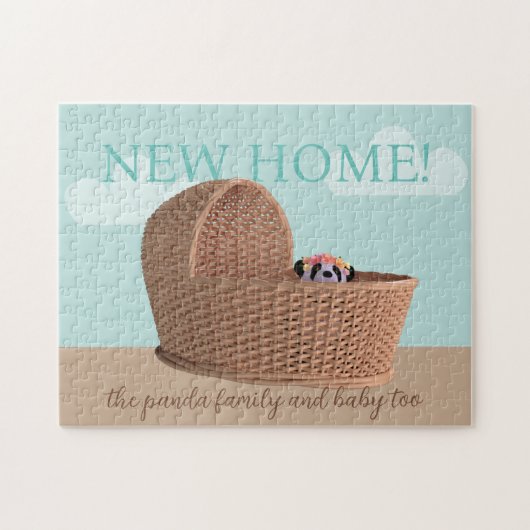 Niedlich Panda Bear New Zuhause Jigsaw Puzzle (Horizontal)