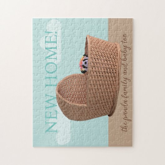 Niedlich Panda Bear New Zuhause Jigsaw Puzzle (Vertikal)