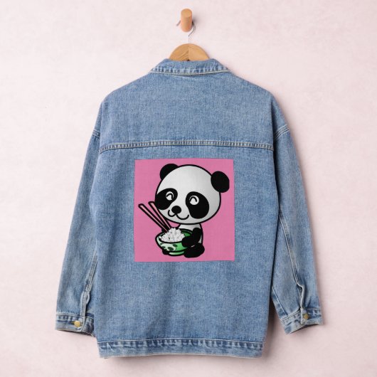 NIEDLICH PANDA BEAR SUSHI RICE DENIM JACKET JEANSJACKE (Hangar)