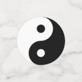 Niedlich Panda Bear & Yin Yang Black & White Konfetti (Klein Vorderseite)