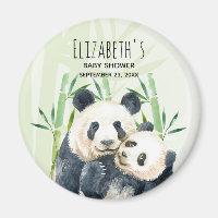 Niedlich Panda Bears Cuddling Watercolor Babydusch