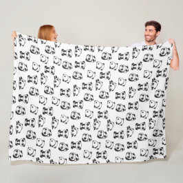Niedlich Panda Bears Muster Fleece Blanket