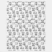 Niedlich Panda Bears Muster Fleece Blanket (Vorderseite)