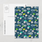 Niedlich Panda Bears Muster Postkarte (Vorne/Hinten)