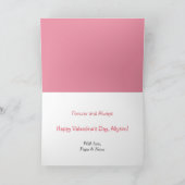 Niedlich Panda Bears Valentine Feiertagskarte (Innenseite)