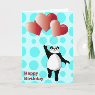 Niedlich Panda Birthday Card Karte