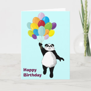 Niedlich Panda Birthday Card Karte