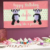 Niedlich Panda Birthday Party Banner