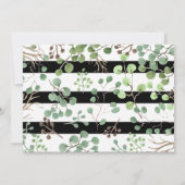 Niedlich Panda Birthday Party | Streifen Pandamoni Einladung (Rückseite)