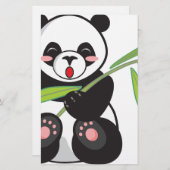 Niedlich Panda Briefpapier (Vorne/Hinten)