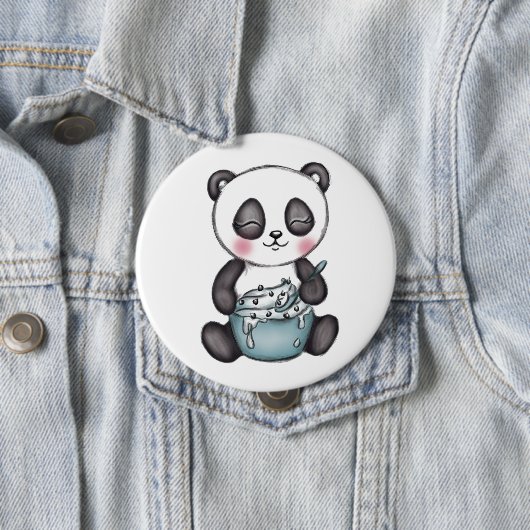 Niedlich Panda Button (Beispiel)