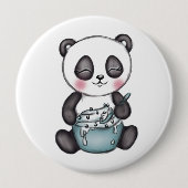 Niedlich Panda Button (Vorderseite)