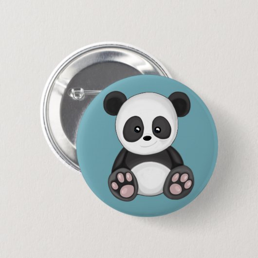 Niedlich Panda Button (Vorne & Hinten)