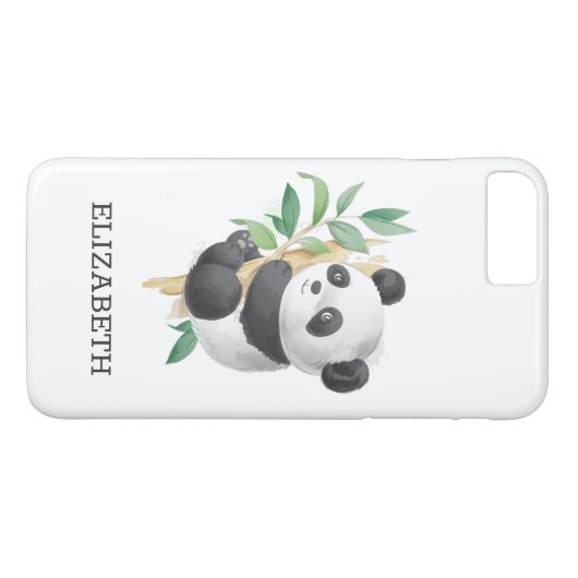 Niedlich Panda Case-Mate iPhone Hülle (Rückseite (Horizontal))