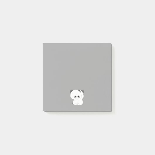 Niedlich Panda Couple Post-it Klebezettel (Vorderseite)
