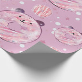 Niedlich Panda Donuts - Pastel Ästhetik Geschenkpapier (Ecke)
