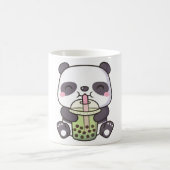 Niedlich Panda Drinking Matcha Bubble Tee Kaffeetasse (Mittel)