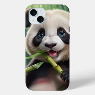 Niedlich Panda Eating Bamboo Case-Mate iPhone Hülle