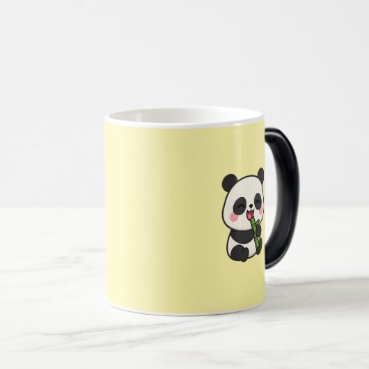 Niedlich Panda Eating Bamboo - Fun Coffee Tasse (VorderseiteRechts)