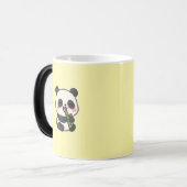 Niedlich Panda Eating Bamboo - Fun Coffee Tasse (Vorderseite Links)
