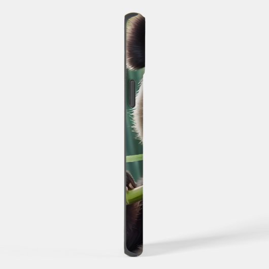 Niedlich Panda Eating Bamboo iPhone Hülle (Rechte Seite)